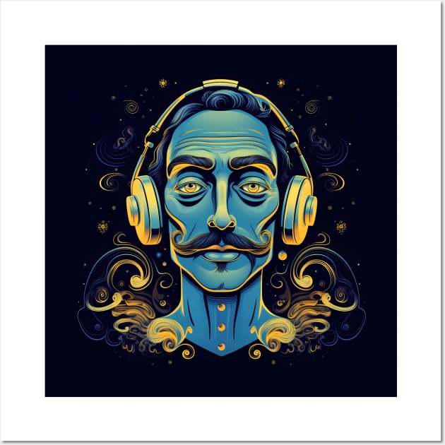 God is a DJ - Tribute Salvador Dali Wall Art by Acid_rain